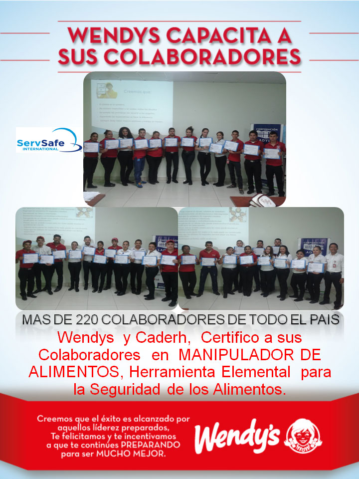 Certificacion-de-manejo-seguro-de-los-alimentos-wendys-Honduras