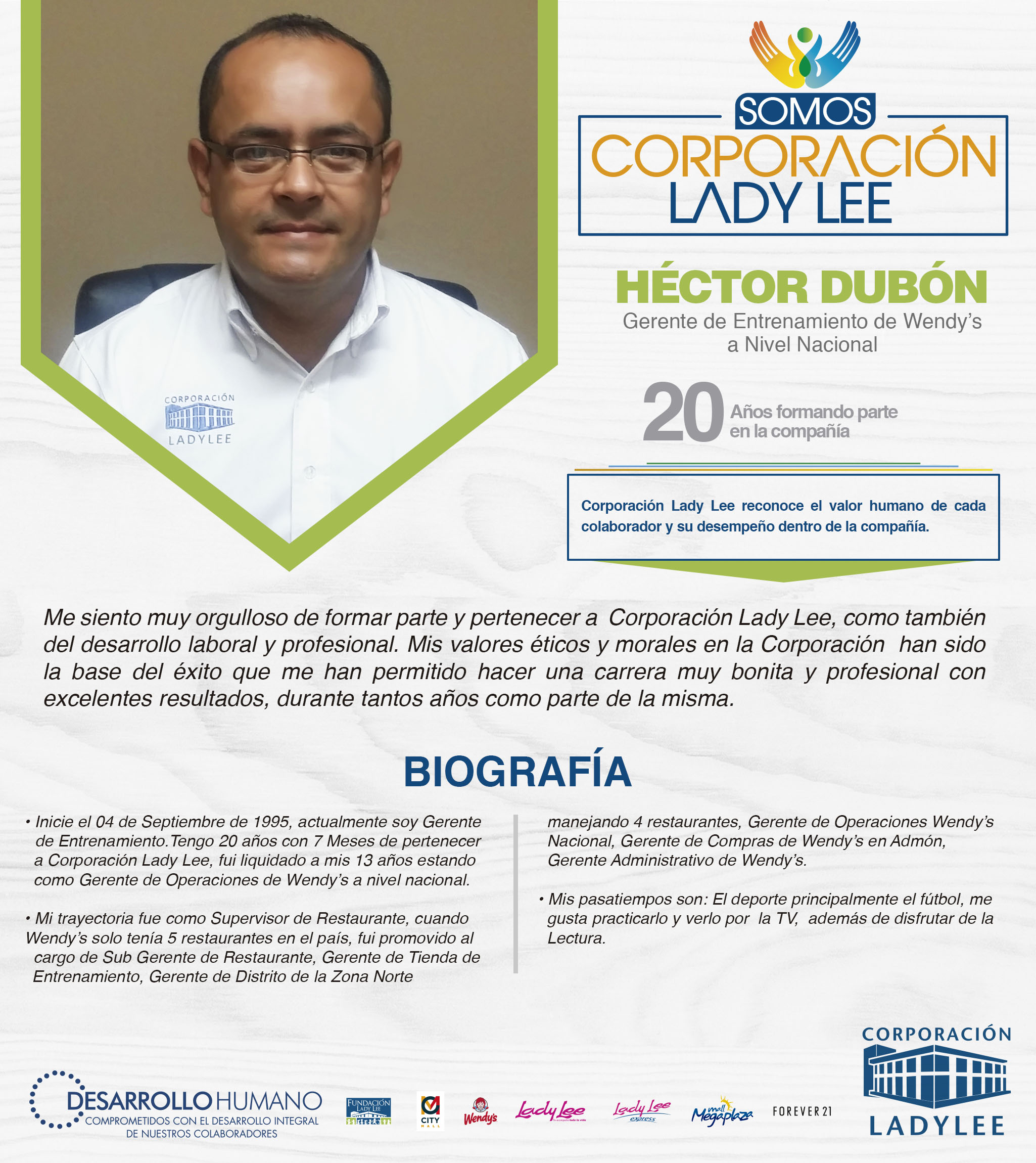 SOMOS CORPORACION LADY LEE - HECTOR DUBON